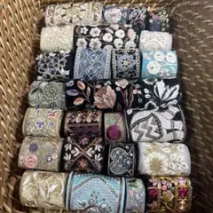 オータム♡ベルベットリボン入インド刺繍リボン福袋♡スペシャル福袋50センチ26本