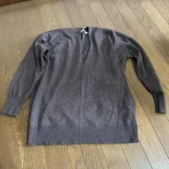 アメリカンホリック　ダークブラウン Vネックセーター