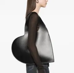 コペルニ Coperni ハート レザーバッグ ブラック