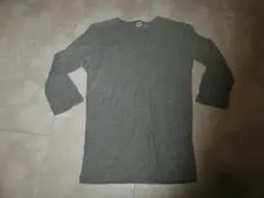 ユニクロ Tシャツ 7分袖 Sサイズ グレー シンプル