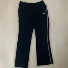 Kaepa ジャージ　下　ズボン　パンツ　スポーツウェア　黒　ピンク　ブラック