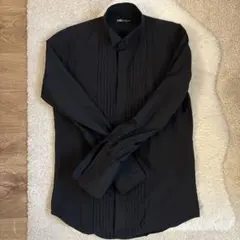 ウィングカラーシャツ　黒　白　2点セット