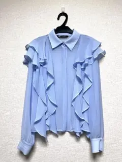 【新品】 シフォンブラウス　フレア