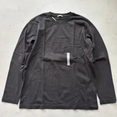 【新品】GU 長袖Tシャツ クルーネック 無地 L（D909）