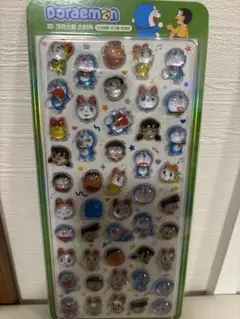 【正規品】　韓国限定シール　ドラえもん　ボンボンドロップシール　緑