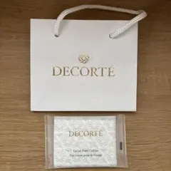 コスメデコルテ　ショッパー　紙袋　ミニ　小 コットン付