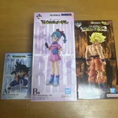 一番くじ　ドラゴンボール　A賞　孫悟空　B賞　ブルマ　C賞　超サイヤ人　セット