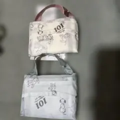 スリーピー　101匹わんちゃん エコバッグ 2個セットのサムネイル