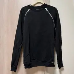 【DIESEL】ディーゼル ジップスウェット トップス ブラック