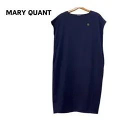MARY QUANT カットソーワンピース ノースリーブワンピース ネイビー