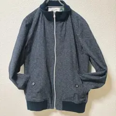 【mila schönミラショーン】ネイビー×花柄 ブルゾン ジャンパー 美品
