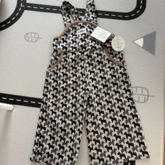&mignon ドッグ柄 オーバーオール　80cm