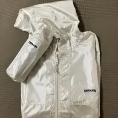 OUTDOOR ホワイトベージュ レインコート フード付き M 雨具のサムネイル