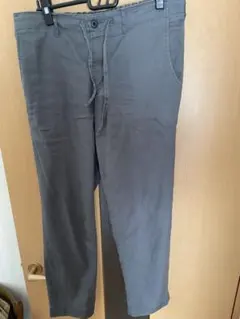 グレー イージーパンツ ゴムウエスト