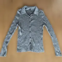 UNIQLO グレー　カーディガンXL　ウール100%