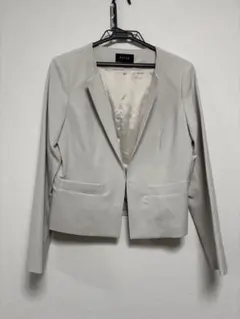 ketty ノーカラージャケット サイズ2 ベージュ