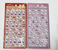 正規品 ボンボンドロップシール サンリオミニ キティ2種