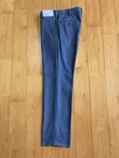 ユニクロUNIQLOウールブレンドスリムノータックパンツ グレー W73cm