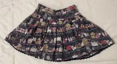 メゾピアノくまちゃん柄スカート120プードル