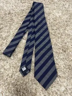 EDIFICE ストライプ ネクタイ ネイビー
