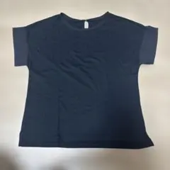 ネイビー 半袖カットソーのサムネイル