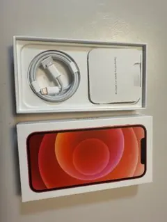 Apple iPhone 12 (赤) 空箱＋Lightningケーブル未使用