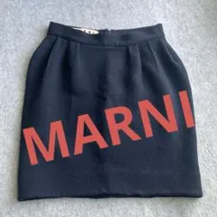 MARNI マルニ 黒 ミニ スカート ウール イタリア製のサムネイル