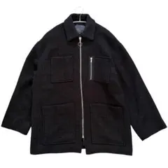 GEN_DAI ゲンダイ　ツイード　ブルゾン　ブラック　メンズ　アウター
