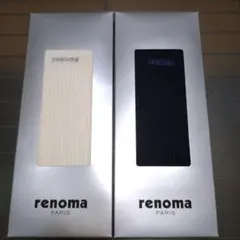 【新品・未使用】renoma リブ編みソックス 2足セット