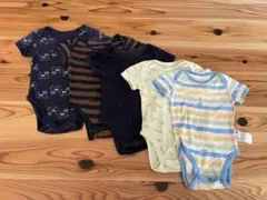 男の子70 ユニクロ 半袖ベビー肌着 5点セット コットン 半袖ボディスーツ