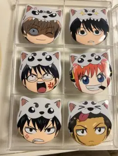 銀魂 けもみみ缶バッジ 6つセット