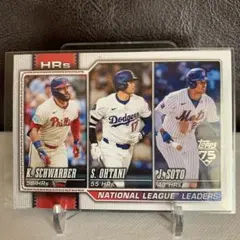大谷翔平　2025 MLB ナショナルリーグ ホームランリーダー カード