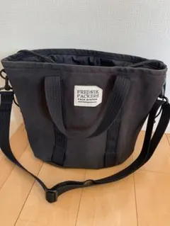 フレドリックパッカーズ・ハンドバッグ・トートバッグ・ショルダー付き・黒色