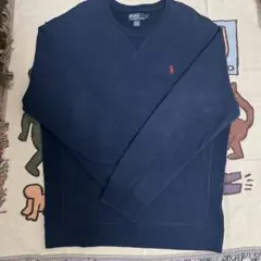 90s Ralph Lauren ワンポイント スウェット ネイビー リバース風