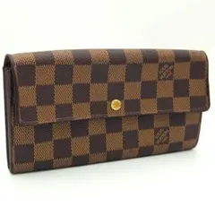 ルイヴィトン ポシェットポルトモネクレディ ポルトフォイユサラ ダミエ 長財布