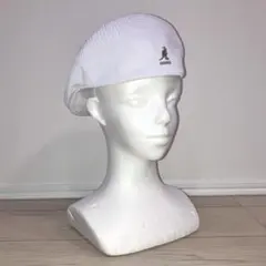 S 美品 カンゴール Tropic 504 ハンチングキャップ 白 ホワイト