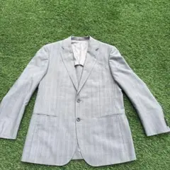 REGAL ストライプ テーラードジャケット グレー