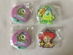 くら寿司　缶バッジ　マイク　モンスターズインク　ジェシー　ラバスト　ピクサー