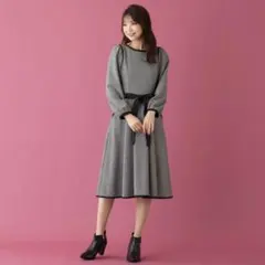 Rose Tiara ローズティアラ ソフトデニムバックギャザーワンピース 
