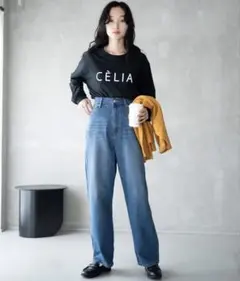 WEGO ルーズストレートデニムパンツ XS 美品 完売品のサムネイル