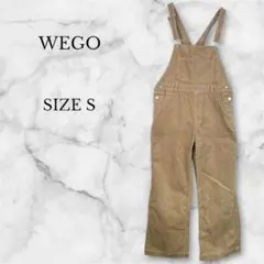 ウィゴー コーデュロイオーバーオール ベージュ カジュアル ストリート系 S