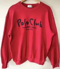 Polo Club 赤 スウェット used 日本製のサムネイル