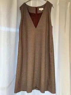 【本日のみ値下します！】anatelier チェック柄 ジャンパースカート