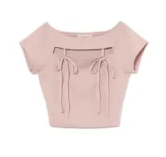 andmary Putty ribbon tops/beige アンドマリー - メルカリ