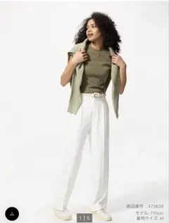 ⭐︎新品未使用⭐︎ UNIQLO タックワイドパンツ