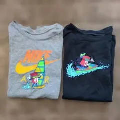 Nike☆キッズTシャツ 2枚セット グレー ブラック Lサイズ 150cm程度