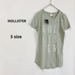 HOLLISTER ホリスター　ロゴプリントTシャツ　S グリーン　半袖　新品のサムネイル