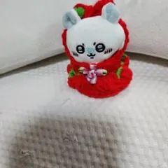 ちいかわお座りぬいぐるみ用 ぬい服 【イチゴ型　】 ハンドメイド