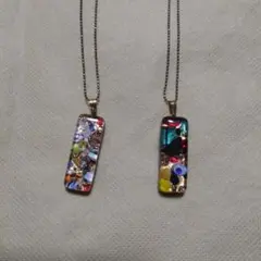 ベネチアンガラス　ネックレス2点セット