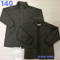 男の子　女の子　140 モッズコート　2way キルティング　グローバルワーク